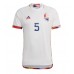 België Jan Vertonghen #5 Voetbalkleding Uitshirt WK 2022 Korte Mouwen
